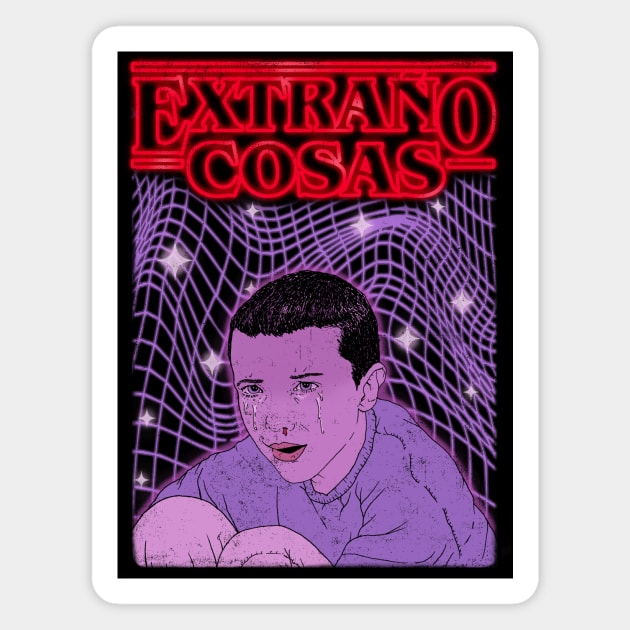 Extraño Cosas Magnet by Alien Ink